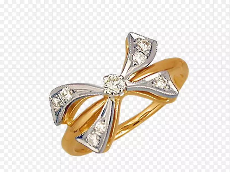 耳环，结婚戒指，珠宝.弓形戒指