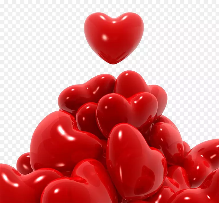 心脏情人节剪贴画-3D心脏