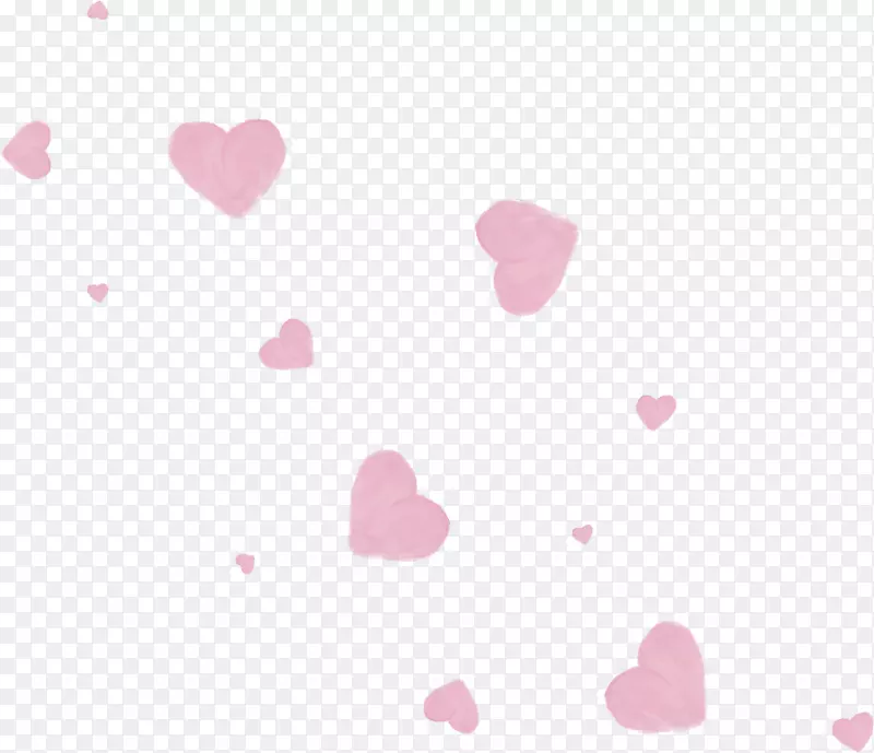 纺织心花瓣图案-粉红色心脏