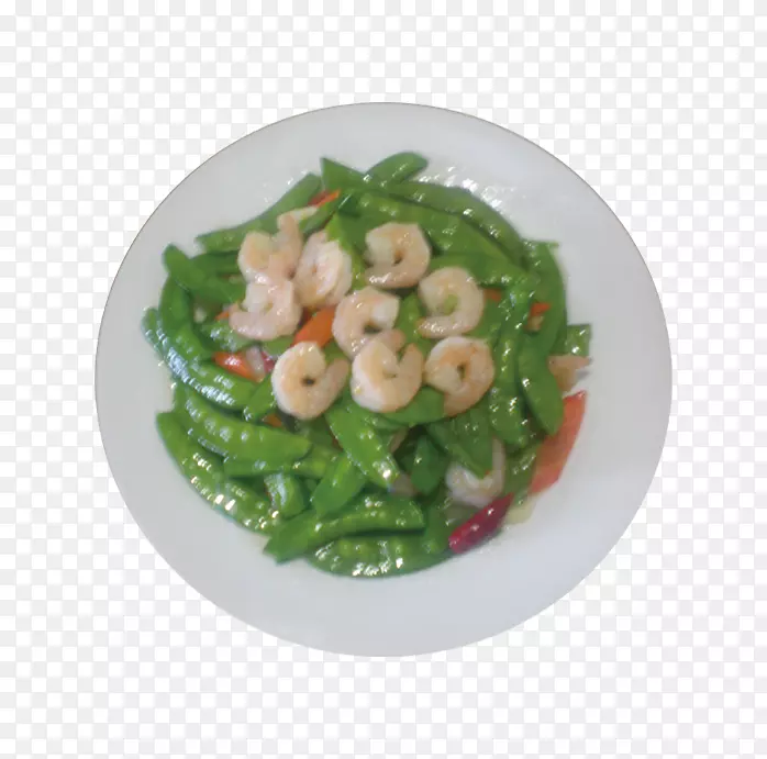 菠菜沙拉雪豌豆炒蔬菜-雪豌豆炒虾
