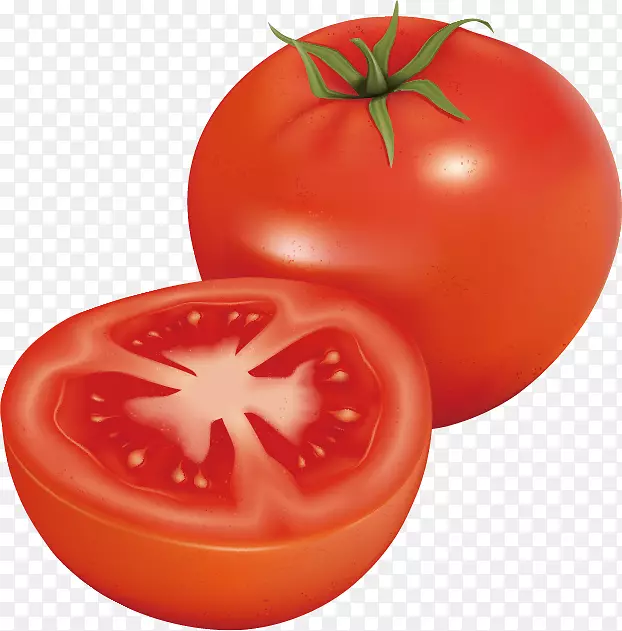 番茄剪贴画-诱人的番茄