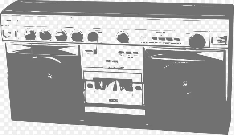 留声机唱片海报Zazzle爆炸箱录音和复制.手绘收音机