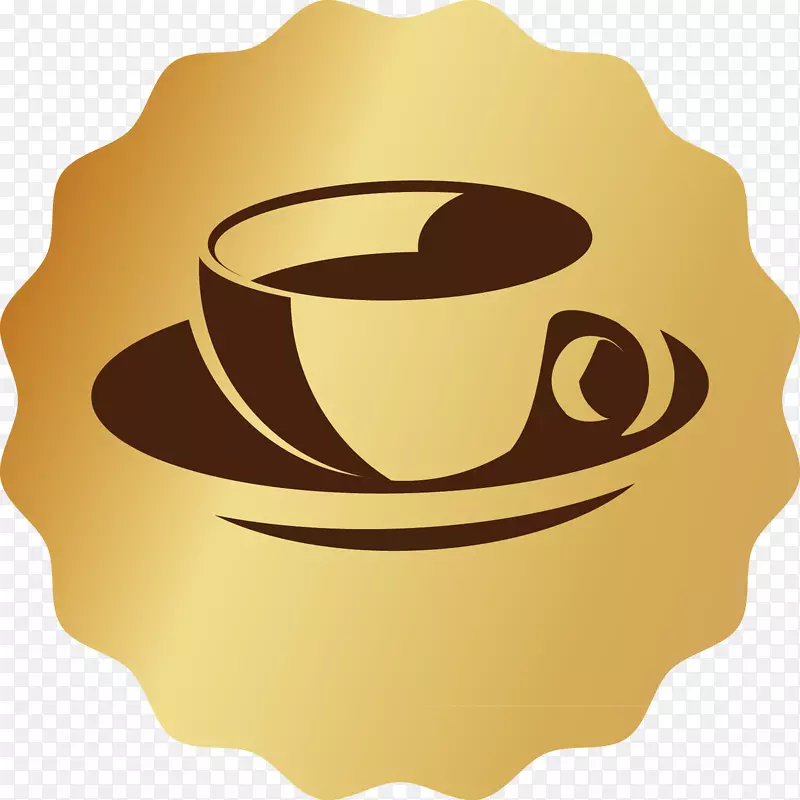 咖啡杯浓缩咖啡厅航空出版社-标签咖啡