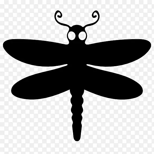 昆虫蜻蜓图标-蜻蜓轮廓