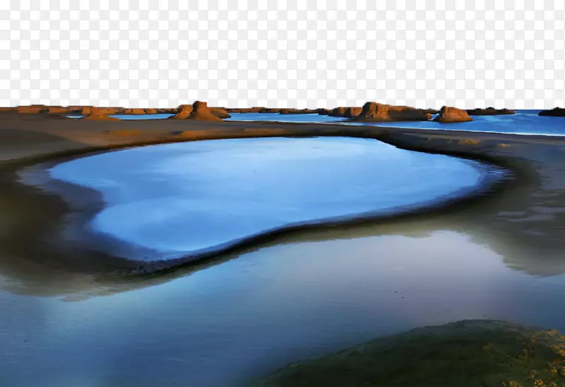 柴达木盆地沼泽-美丽的盐沼