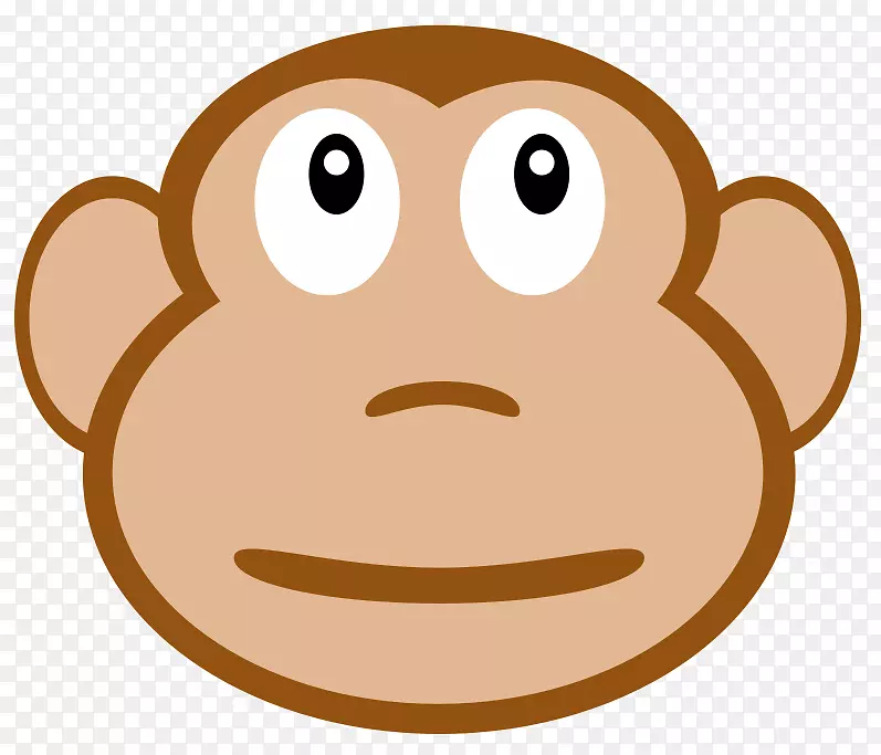 猿类笑话儿童画无幽默猴子剪贴画