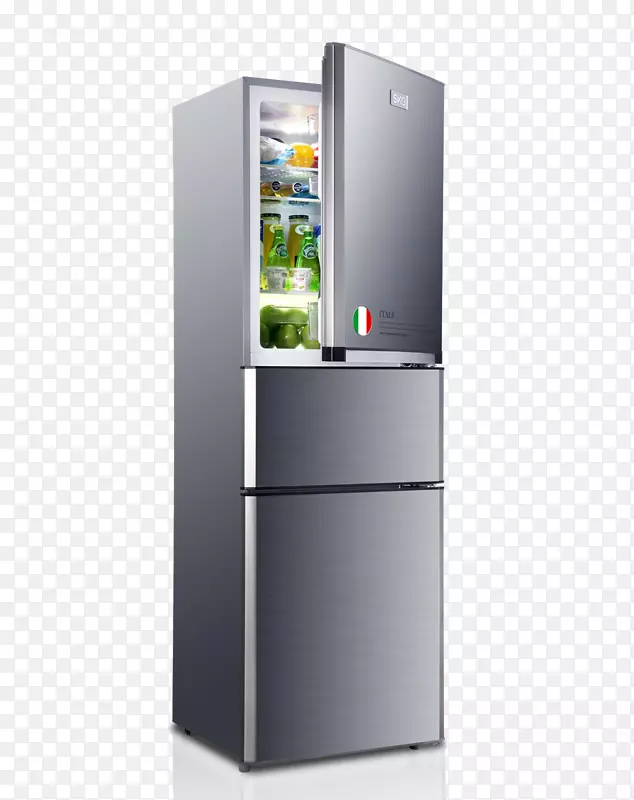 免费节能冰箱.节能型安静冰箱的简单外观