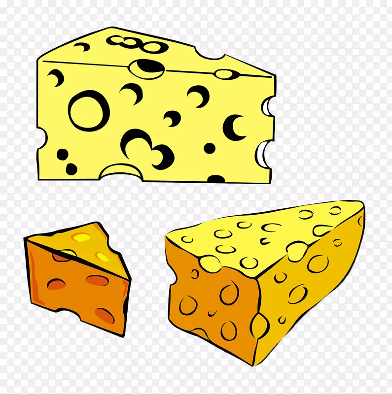 奶酪三明治通心粉和奶酪剪辑艺术-卡通奶酪
