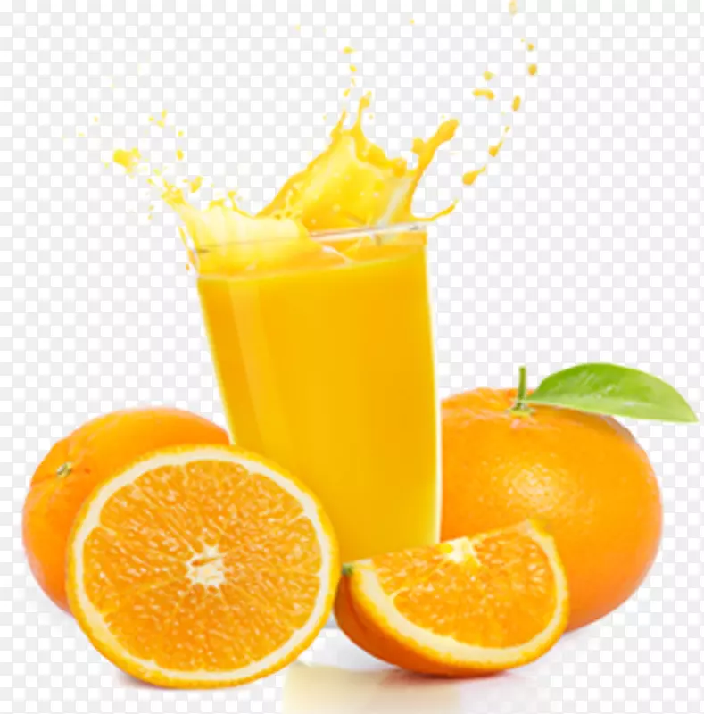 橙汁软饮料-橙子和橙汁
