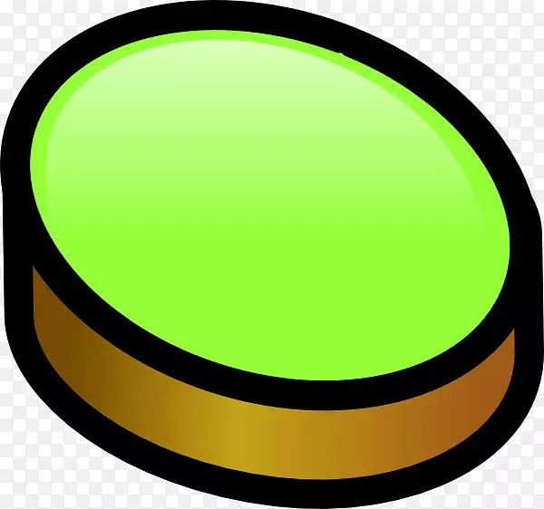 绿色圆圈剪贴画-猕猴桃剪贴画