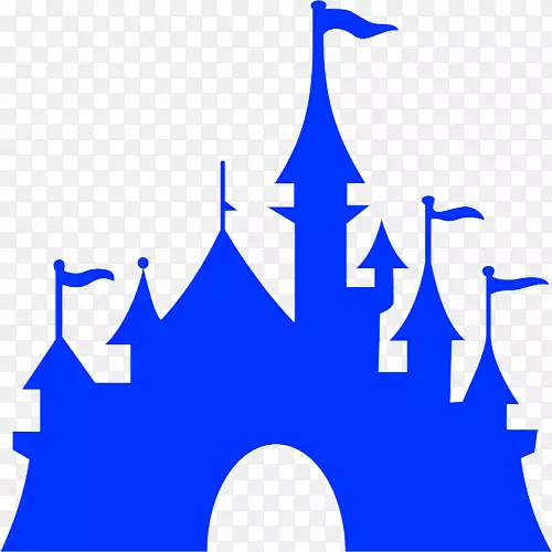 动人的城堡动画剪辑艺术-蓝色城堡