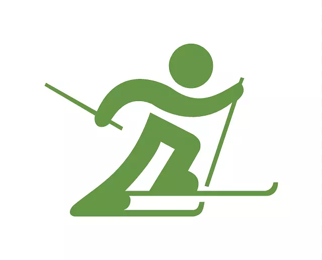 冬季奥运会残奥会越野滑雪越冬运动越野标志