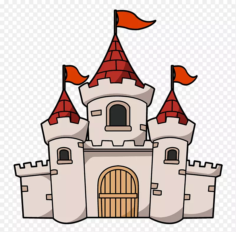 城堡免费内容剪辑艺术-卡通城堡剪贴画