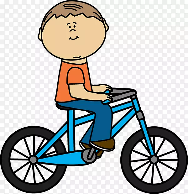 剪贴画：交通、自行车、道路、剪贴画-汽车骑手剪贴画