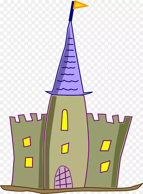 城堡卡通片艺术-卡通城堡剪贴画