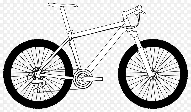 山地车自行车赛山地车剪贴画-自行车剪贴画