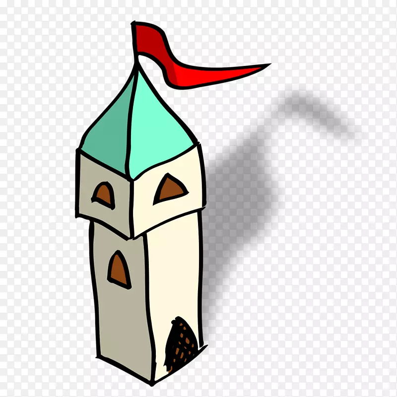 艾菲尔铁塔剪贴画-卡通城堡剪贴画