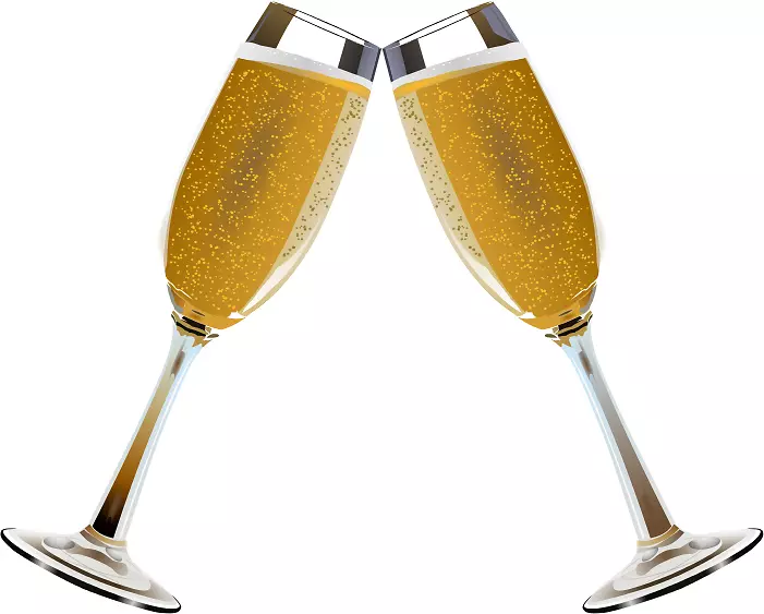 香槟玻璃，啤酒，葡萄酒剪辑艺术.香槟玻璃图像