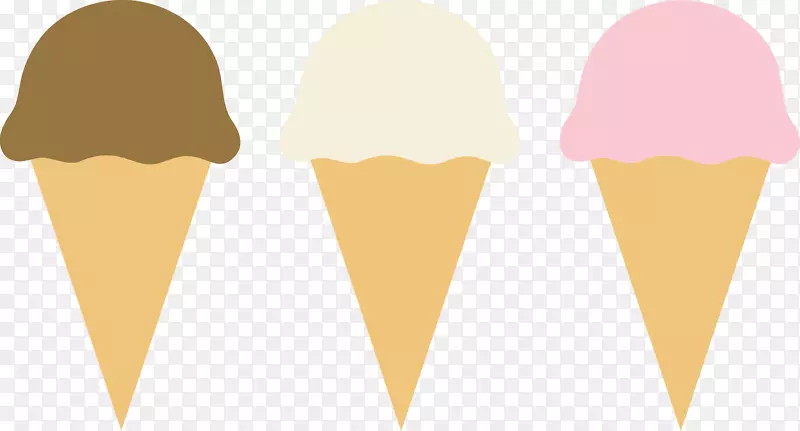 冰淇淋锥草莓冰淇淋夹艺术-冰淇淋边缘剪贴画