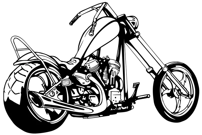 直升机摩托车哈雷-戴维森剪贴画-摩托车牛仔剪贴画