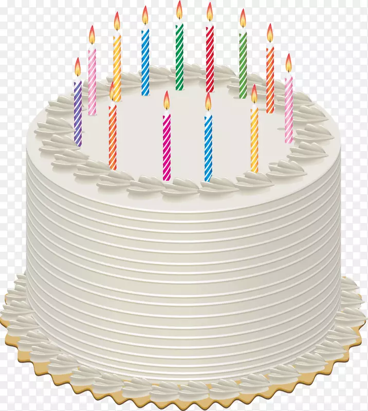 生日蛋糕纸杯蛋糕剪贴画-60岁生日蛋糕剪贴画