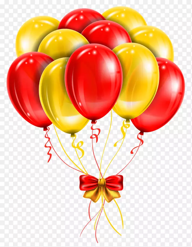 气球红夹子艺术-气球PNG