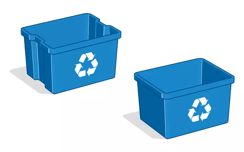 回收箱回收符号盒剪贴画.回收箱剪贴件