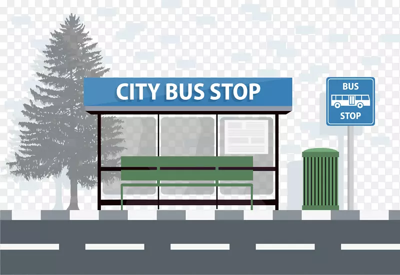 巴士站巴士交汇处免费巴士站