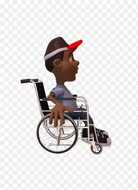 轮椅儿童摄影残疾剪贴画-轮椅上的帽子儿童