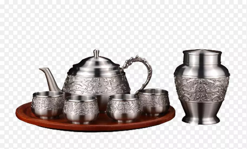 茶壶杯金属茶杯-s 988香龙茶具