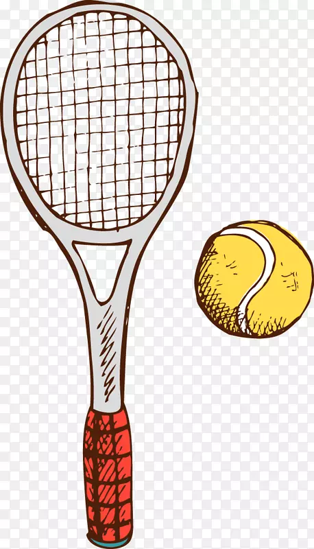 网球拍-卡通网球拍