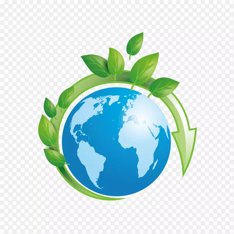 生态符号浪费插图-绿色地球