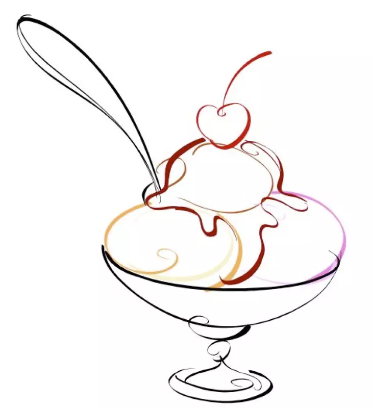 冰淇淋圣代软糖夹艺术-圣代图片