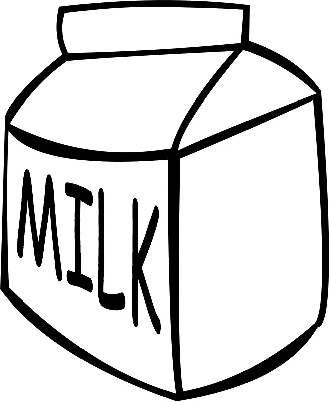 巧克力牛奶图片上的牛奶纸盒剪辑艺术免费螃蟹剪贴画