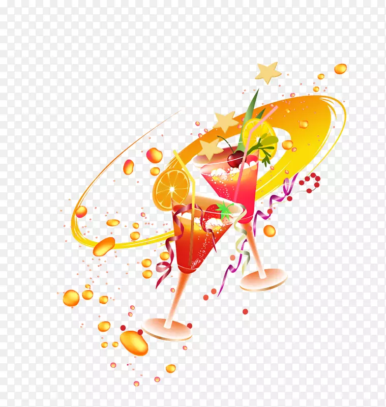 橙汁鸡尾酒马提尼apxe9ritif-创意果汁