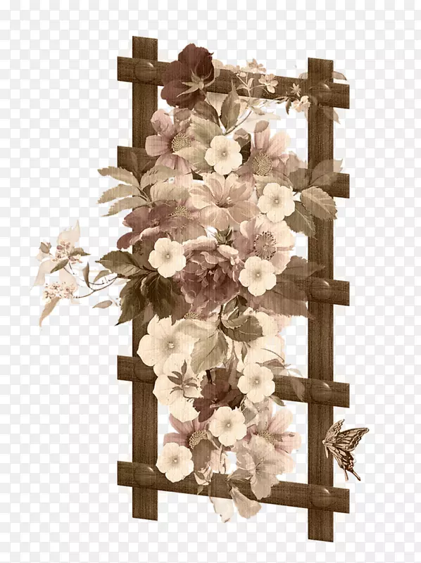 花卉设计剪贴画.花梯