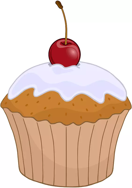 蛋糕和纸杯蛋糕糖衣生日蛋糕剪贴画免费图片的食物