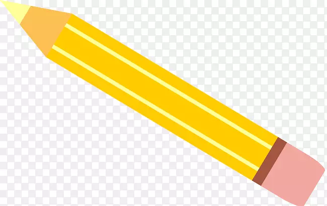 钢笔黄色蜡笔免费笔