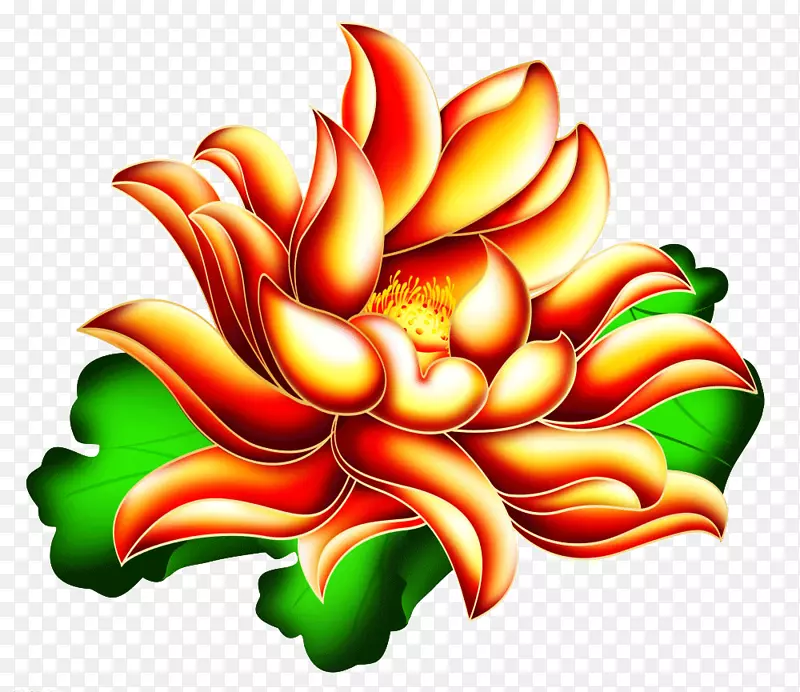 牡丹花设计-金牡丹