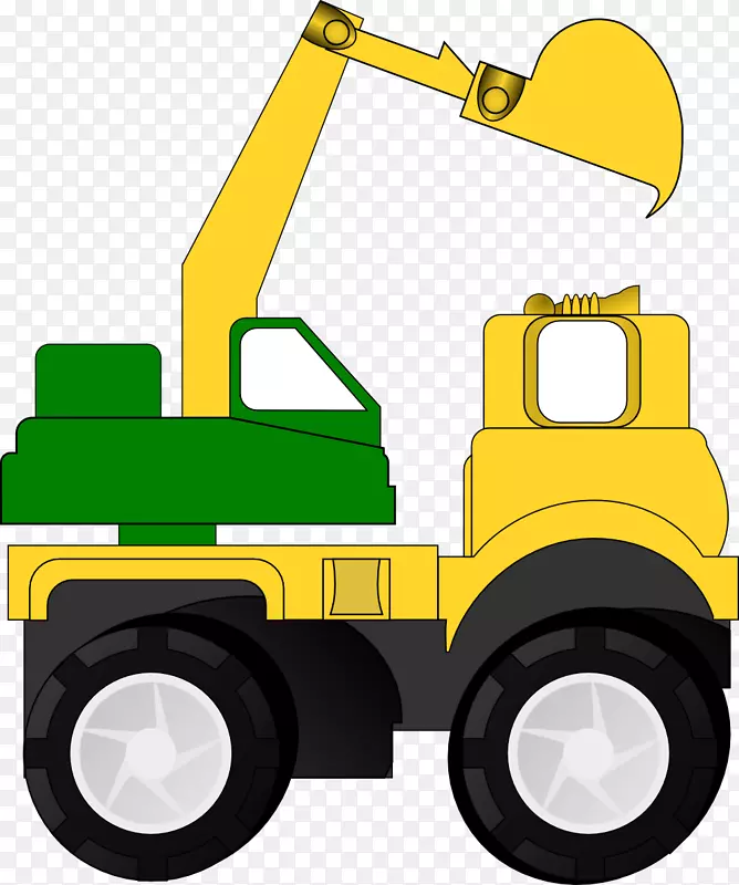 挖掘机反铲装载机夹艺术-卡车图形图片