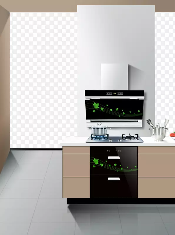 厨房家用电器排气罩图标-厨房橱柜