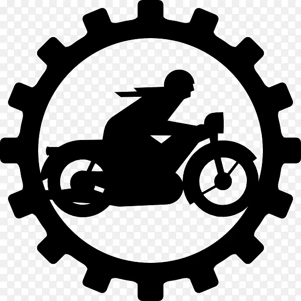 摩托车头盔自行车夹艺术摩托车齿轮剪贴件