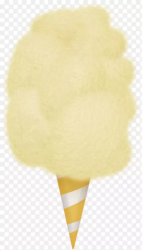 棉花糖冰淇淋圆锥棉糖