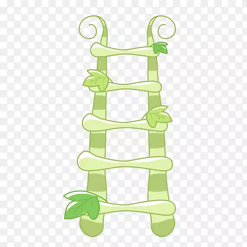 绿色楼梯-可爱的梯子