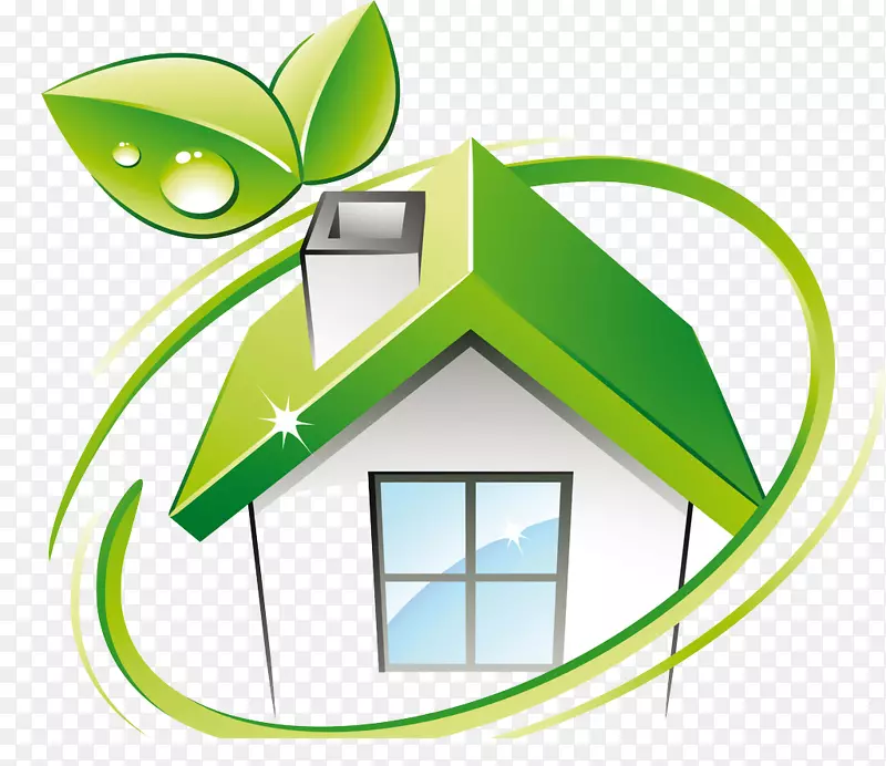 温室标志环保绿色家居-绿色房屋