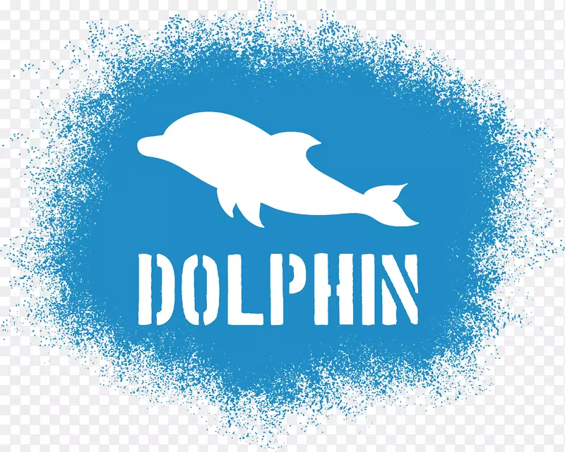 海豚海报插图-剪影白海豚