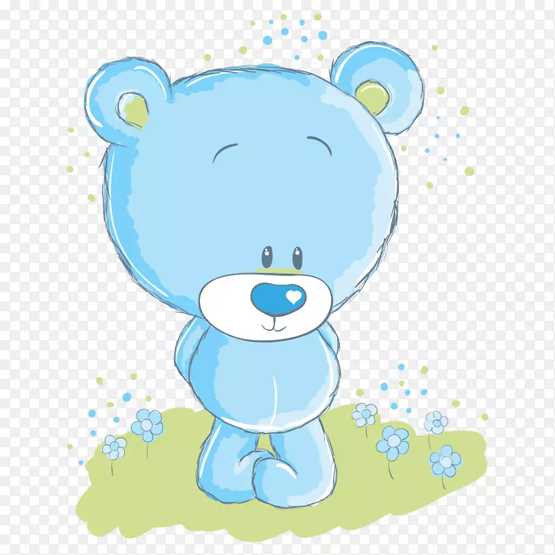 北极熊动画剪辑艺术-卡通熊