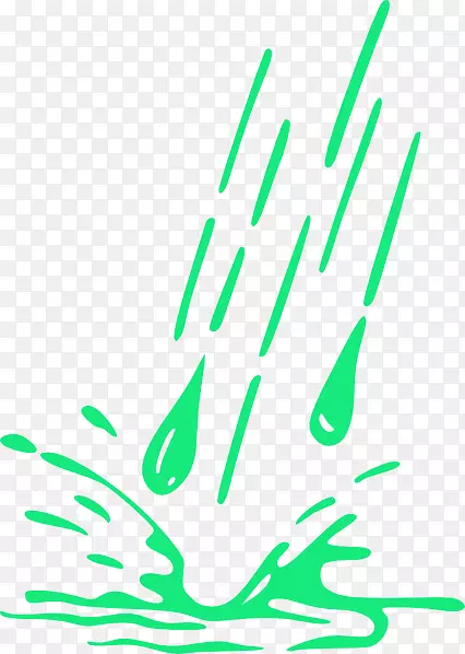 水滴剪贴画.雨滴飞溅