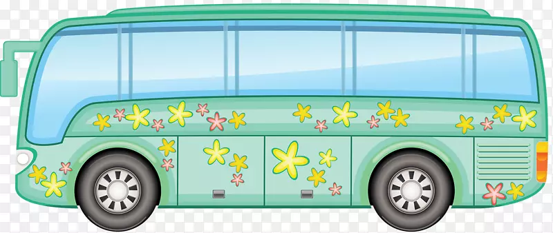巴士公共交通图-绿色巴士
