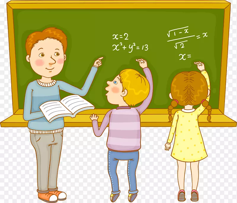 数学教师-数学课师生PNG图片素材下载_图片编号183520-PNG素材网